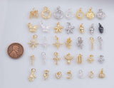 Gold pvd Charm Selection Mix Tarnish Resistant