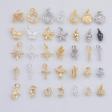 Gold PVD Charm Selection Mix Tarnish Resistant