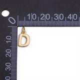Gold PVD Plated Alphabet letters 8x12mm bubbly puffy style tarnish resistant