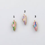 18K Gold PVD Shoes charm sneakers tennis shoes enamel charm - Tarnish Resistant