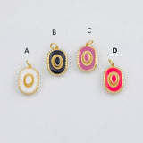 18K Gold PVD Enamel Sombrero Cowboy Hat 12x18mm s White Gold Charms - Tarnish Resistant