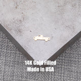 Pickup Truck Connector - 14Kt Gold Filled or Sterling Silver - Bracelet or Necklace Permanent Jewelry Supply