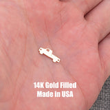 Pickup Truck Connector - 14Kt Gold Filled or Sterling Silver - Bracelet or Necklace Permanent Jewelry Supply