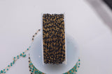 PATTERN Spacing Gold Filled Enamel Chain - 1.5mm Chain - 14/20 Gold Filled Enamel Chains - By the Foot