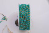 PATTERN Spacing Gold Filled Enamel Chain - 1.5mm Chain - 14/20 Gold Filled Enamel Chains - By the Foot