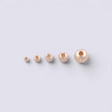 50pcs Gold Silver PVD Ion Plated Twist Corrugated Beads High Quality Tarnish Resistant