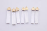 NATURAL Selenite Freeform Stick Pendant Approx. 10x60mm 2 inches long Can Vary