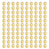 50pcs Gold Silver PVD Ion Plated Twist Corrugated Beads High Quality Tarnish Resistant