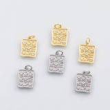 18K Gold PVD Moon Stars charm - Tarnish Resistant