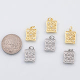 18K Gold PVD Moon Stars charm - Tarnish Resistant
