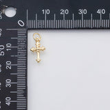 18K Gold PVD Cross charm - Tarnish Resistant