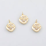 18K Gold PVD Bee Mother of Pearl charm - Tarnish Resistant