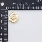 18K Gold PVD Bee Mother of Pearl charm - Tarnish Resistant