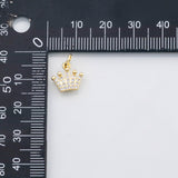 18K Gold PVD Crown charm - Tarnish Resistant
