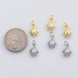 18K Gold PVD Sea turtle charm - Tarnish Resistant