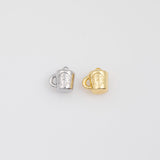 Coffee Cup Mug Charm 18k Gold PVD Ion Plated Charms Tarnish Resistant