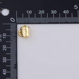 Coffee Cup Mug Charm 18k Gold PVD Ion Plated Charms Tarnish Resistant