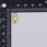 Gold PVD Plated swivel lobster clasp 6x12mm necklace pendant minimalist charms cz pave