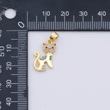 Cat charm Gold PVD Plated Tarnish Resistant