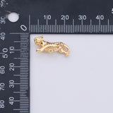 Tiger charm Gold PVD Plated Charm Bar Tarnish Resistant