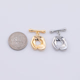 Plain Toggle Clasps 16x19mm Gold PVD Plated Tarnish Resistant