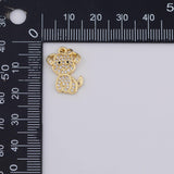 18K Gold PVD Dog puppy Charms - Tarnish Resistant