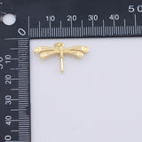 Dragonfly charm Gold PVD Plated Tarnish Resistant