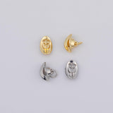 Cowboy hat charm 3d 6x12mm Gold pvd Plated Tarnish Resistant