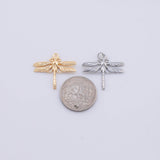Dragonfly Charm 25x21mm Gold PVD Plated Tarnish Resistant