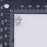 Bradypod Charm 9x14mm Gold pvd Plated Tarnish Resistant