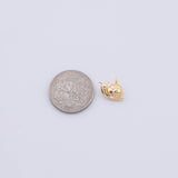 Gold PVD Plated Gold Snail Charm tarnish resistant