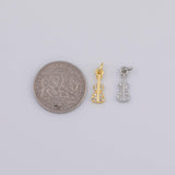 Gold PVD Plated Gold Guitar Charm tarnish resistant