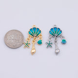 Gold PVD Plated Gold Jellyfish Charm tarnish resistant