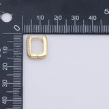 1 Pair Gold PVD Plated Hoop Earrings tarnish resistant