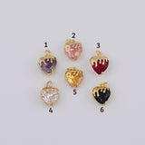 Gold PVD Plated Sacred Heart charms tarnish resistant