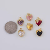 Gold PVD Plated Sacred Heart charms tarnish resistant