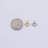Gold PVD Evil Eye Charm Dainty Tarnish Resistant
