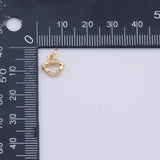 Gold PVD Evil Eye Charm Dainty Tarnish Resistant