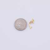 Gold PVD Plated Dolphin charms tarnish resistant