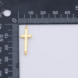 Gold PVD Plated Cross Connector charms tarnish resistant