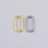 Gold PVD Plated Carabiner Clasps charms tarnish resistant