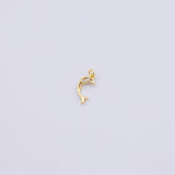 Gold PVD Plated Dolphin charms tarnish resistant