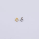Gold PVD Plated Gold Dainty Heart Charm tarnish resistant