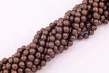 8mm 10mm Chocolate Hematite Beads Faceted Brown Hematite Loose Beads 15.5" Strands