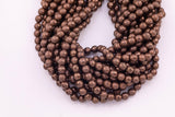 8mm 10mm Chocolate Hematite Beads Faceted Brown Hematite Loose Beads 15.5" Strands