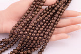 8mm 10mm Chocolate Hematite Beads Faceted Brown Hematite Loose Beads 15.5" Strands