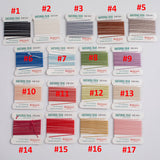Bellavera Natural Silk Cord 2 Packets (4.5 yards) Beading String Beading Wire with needles attached. Silk Thread Silk String All Color Sizes