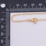 Gold PVD Plated Dainty Star Burst Textured Bracelet 2mm oval tarnish resistant