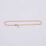 Gold pvd Plated Dainty Hamsa Pattern Bracelet 3mm Charm Bar Bracelets Marque Chevron Shaped Tarnish Resistant