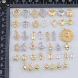 Gold PVD Ion Plated Charm Mix for Charm Bar Bracelets Necklaces Charms Gold Filled Charms Minimalist CZ Pave